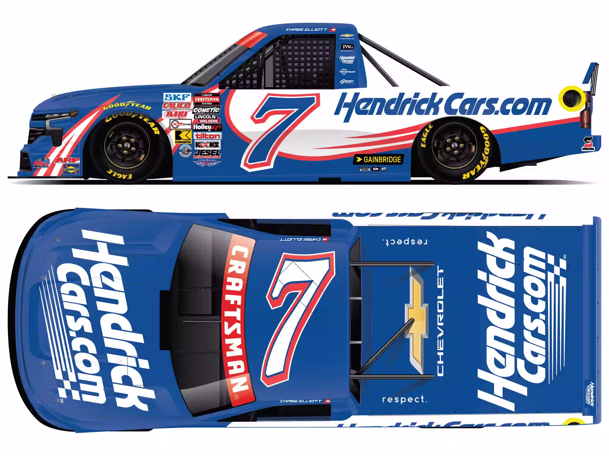 Chase Elliott 2026 HendrickCars.com 1/64