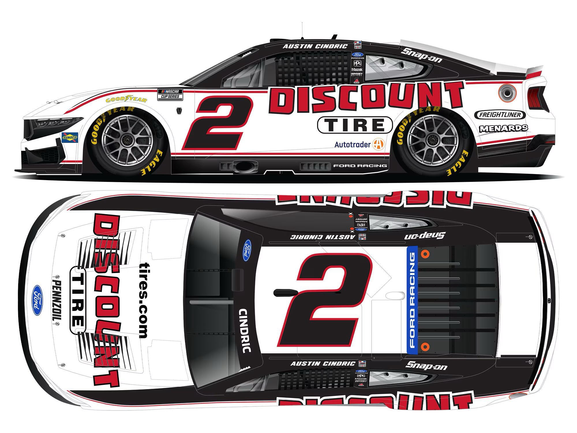 Austin Cindric 2026 Discount Tire 1/24 Elite