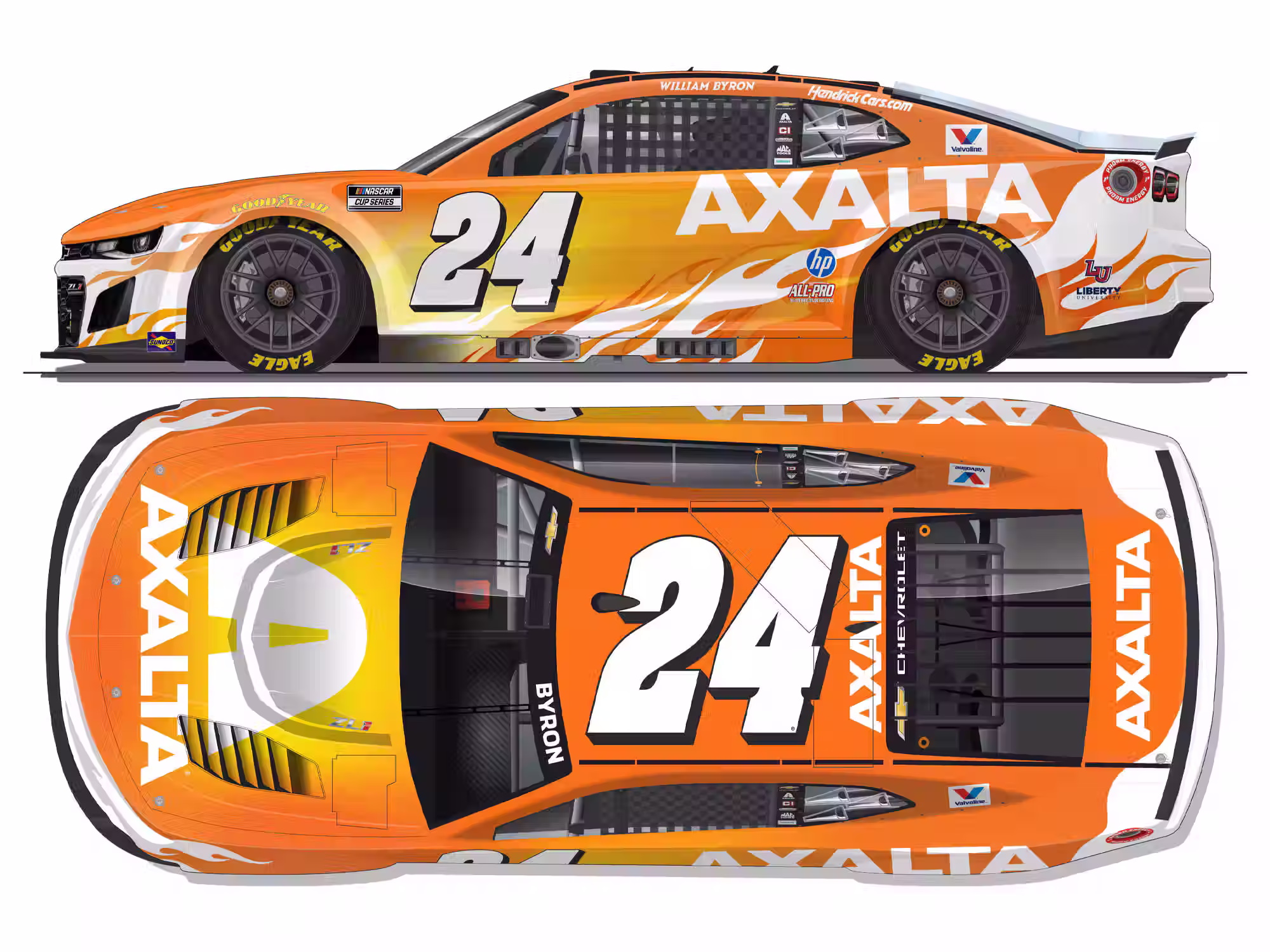 William Byron 2026 Axalta Color of the Year 1/24 Color Chrome ARC