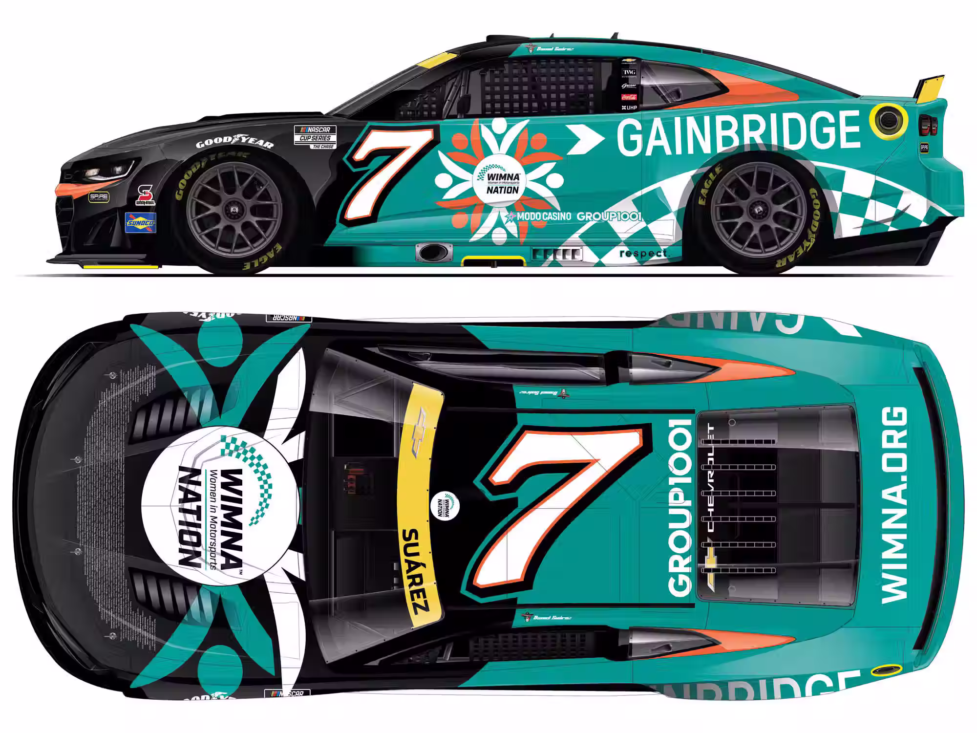 Daniel Suarez 2026 Women in Motorsports 1/24 Elite Diecast