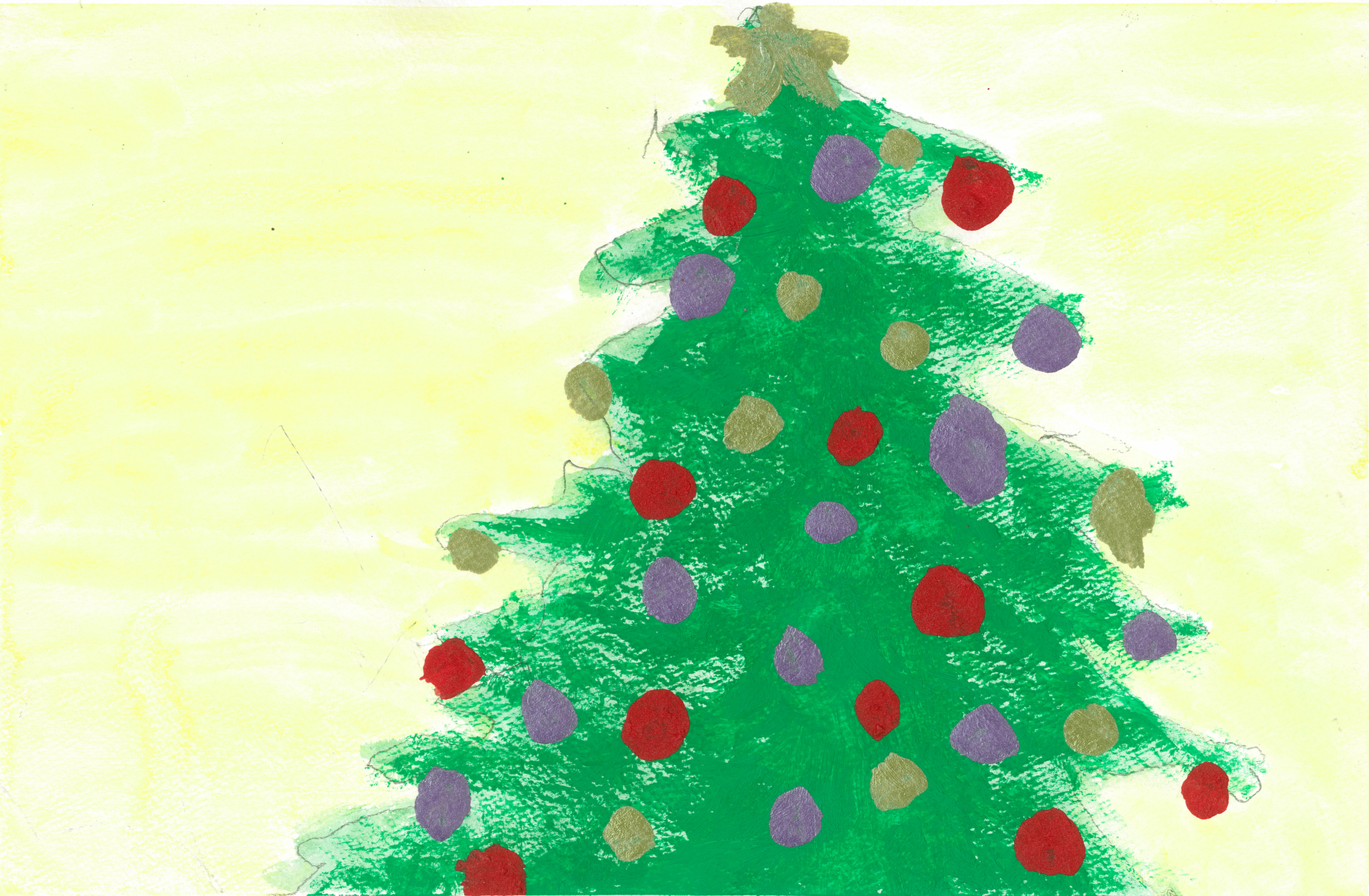 CHRISTMAS TREE BIG PRINT