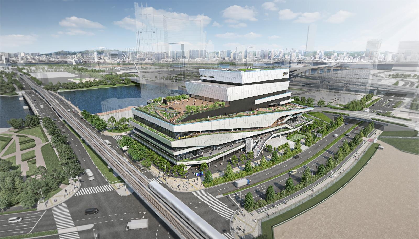 東京夢想公園外觀熱鬧景色