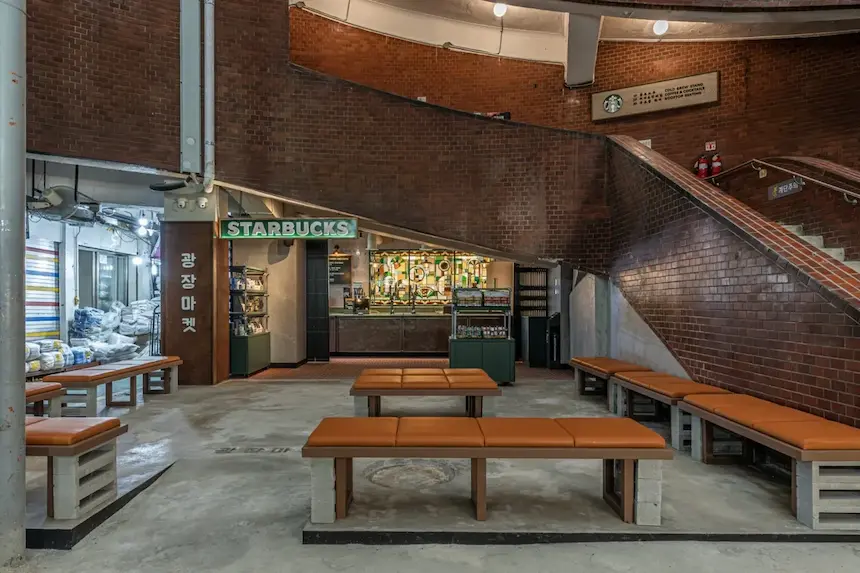 首爾咖啡廳 星巴克廣藏市場門市 