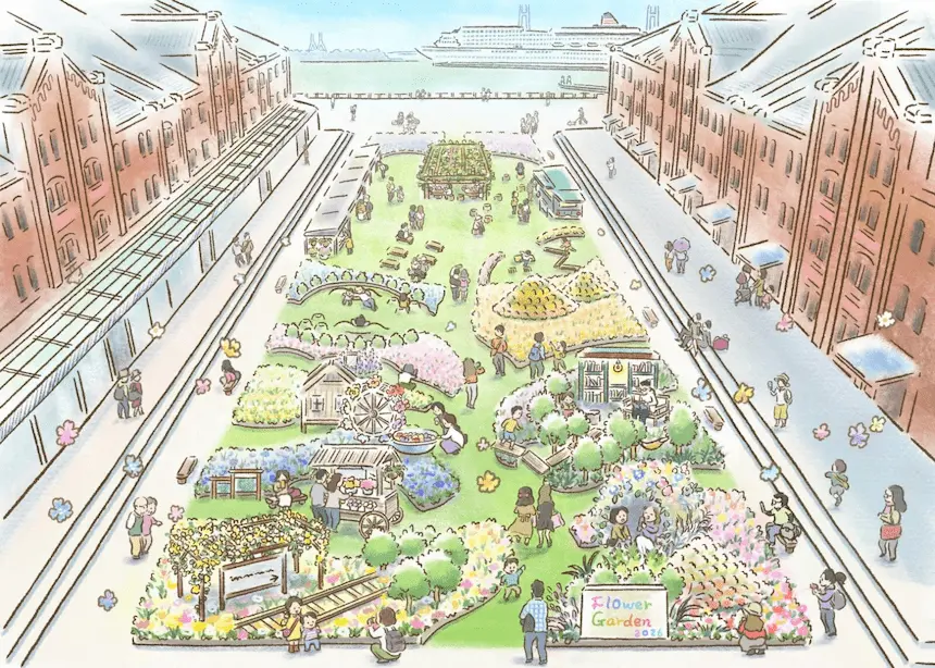 FLOWER GARDEN 2026 園區內的地圖
