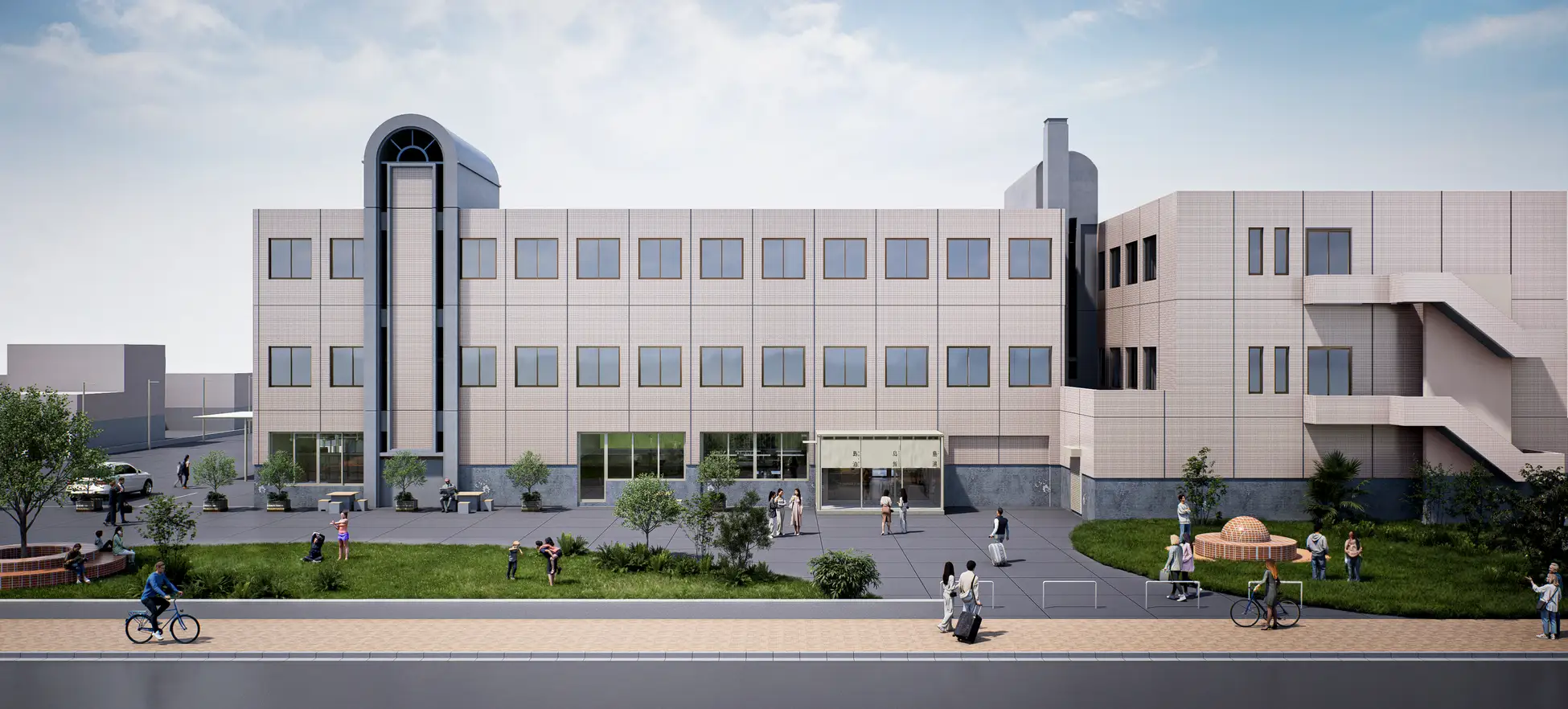 「島泊／島飯／島湯」外觀示意圖