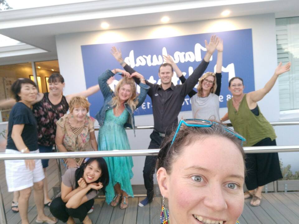 Renee with Meditation family