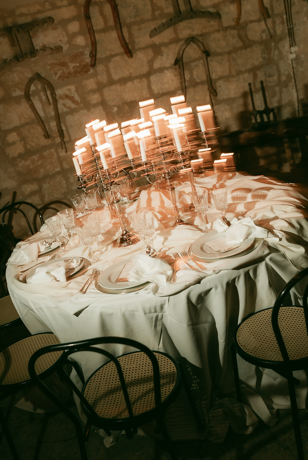 Wedding table setup design