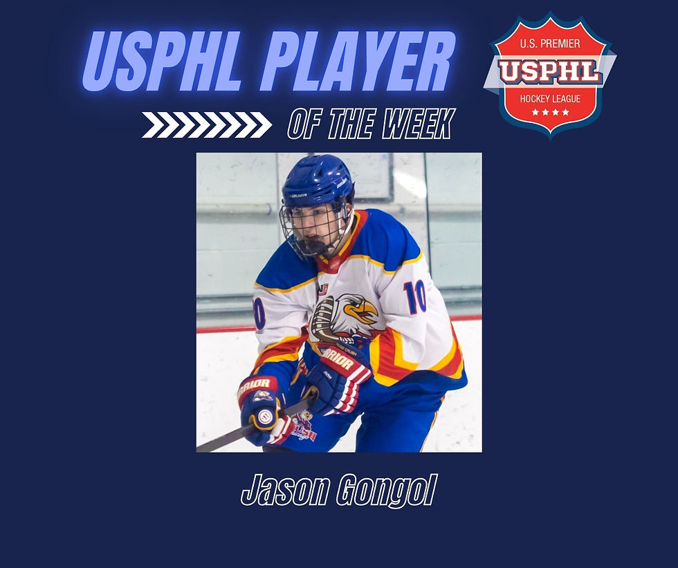 Chicago Crush Forward #10 Jason Gongol | USPHL Midwest Division Player of the Week