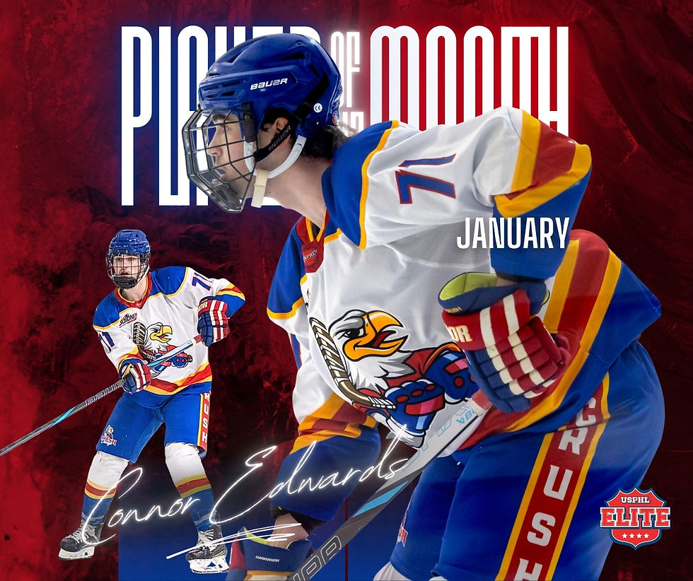 Chicago Crush Defenseman #71 Connor Edwards | Midwest Division Player of the Month