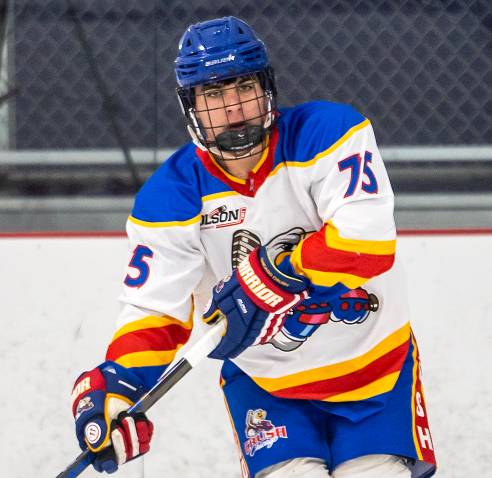 Chicago Crush Forward #75 Brandon Adolfino | Photo By Beverly Buchinger