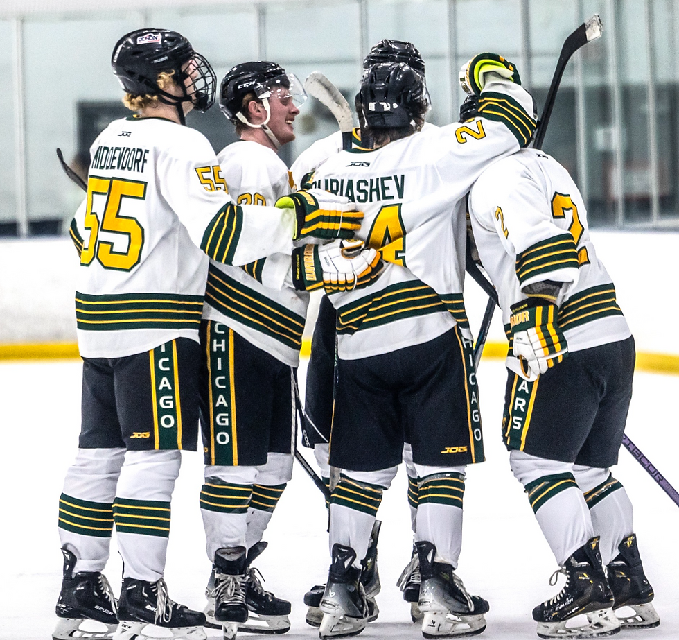 The Chicago Cougars celebrate a big goal | Photo by Beverly Buchinger