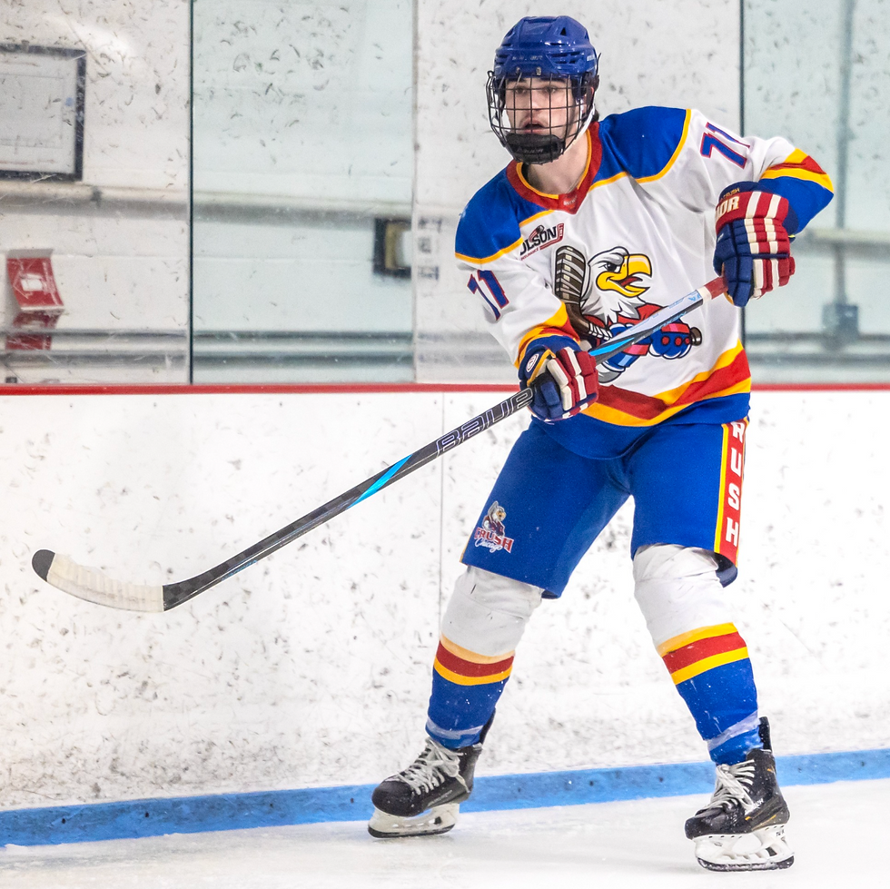 Chicago Crush Defenseman #71 Connor Edwards | Photo by Beverly Buchinger