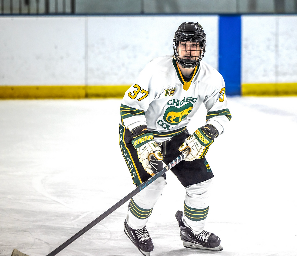 Chicago Cougars Forward #37 Jack Schejbal | Photo by Beverly Buchinger