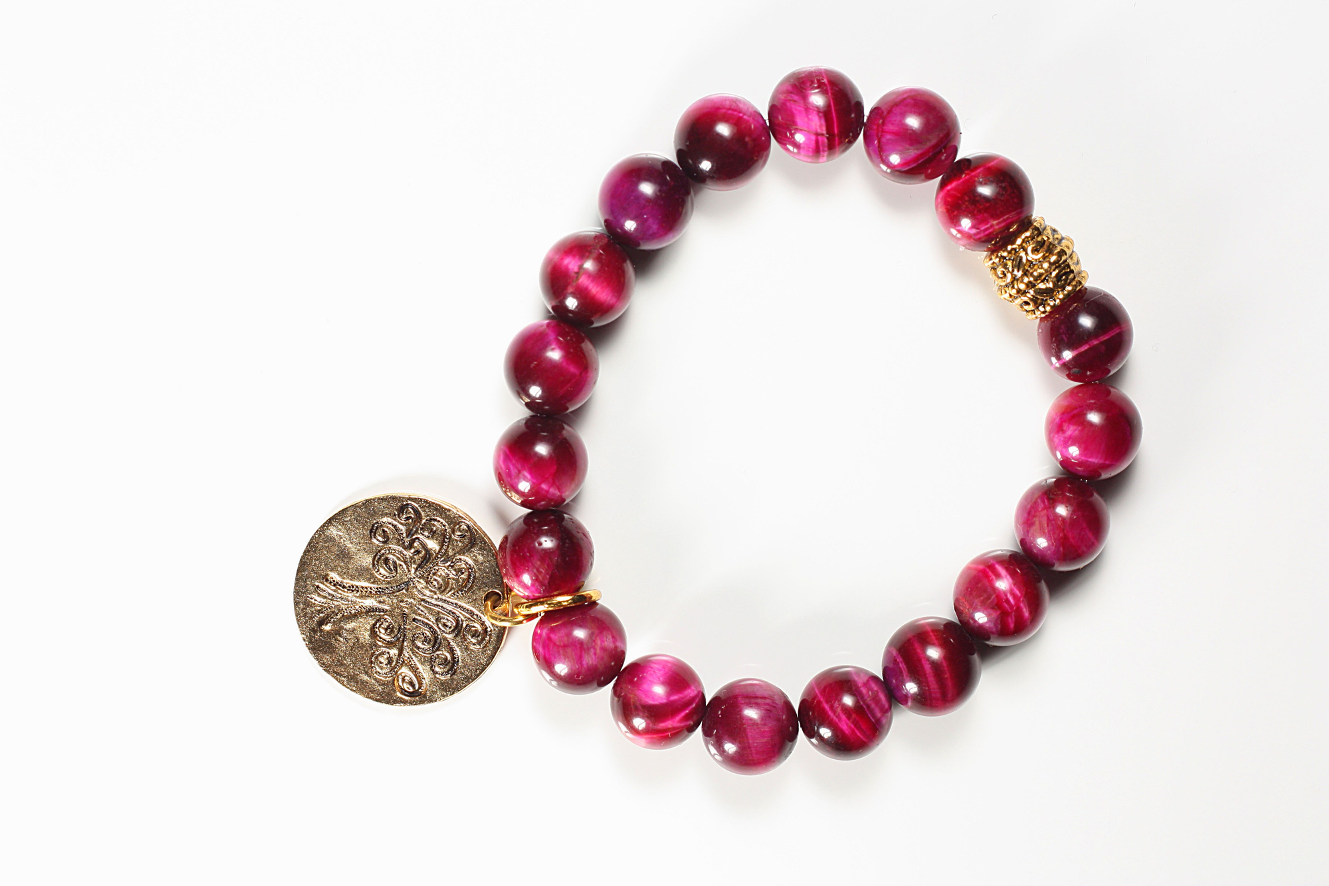 Harmony Collection Fuchsia Tiger Eye