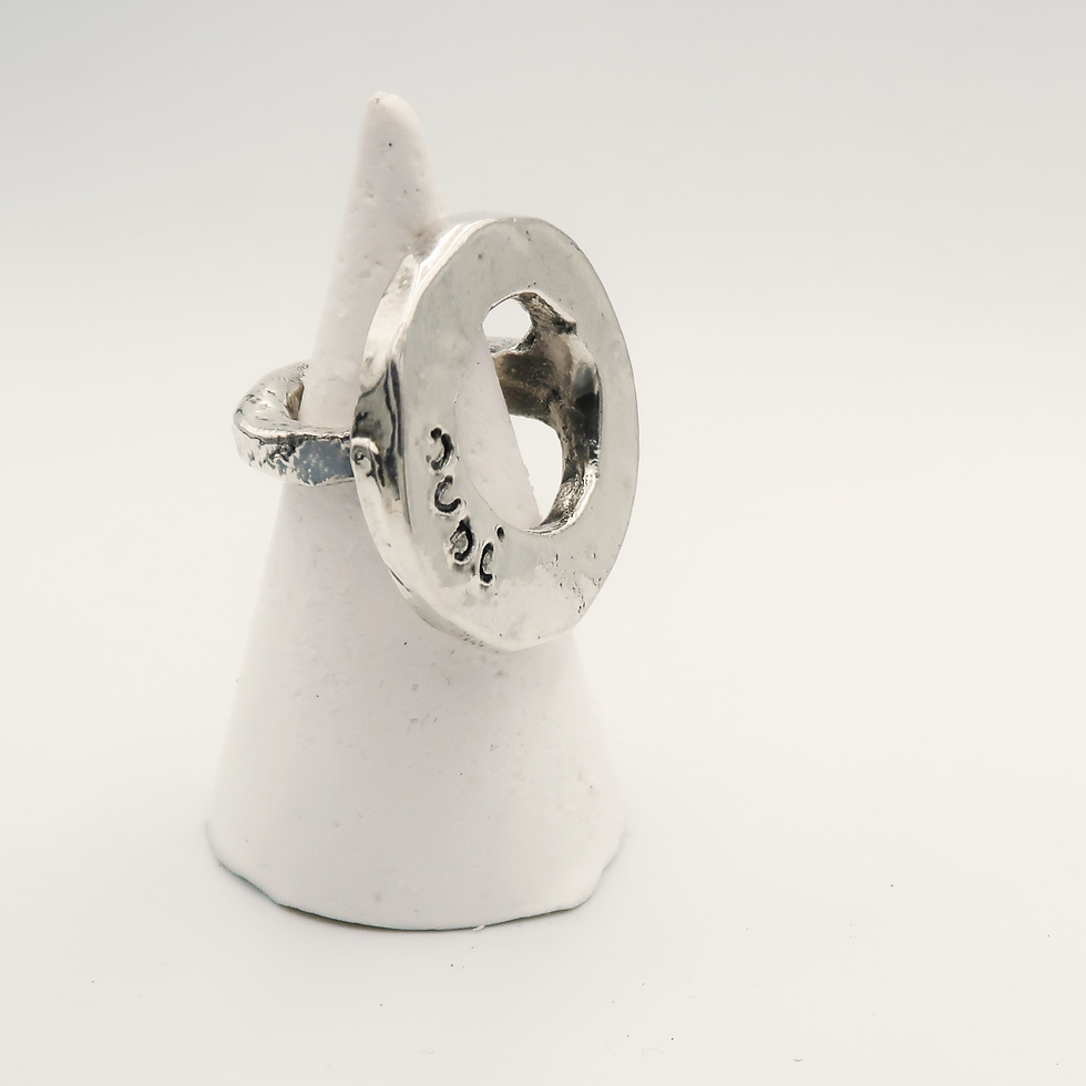Thumbnail: CIAMBELLA PIATTA | silver-coated ring
