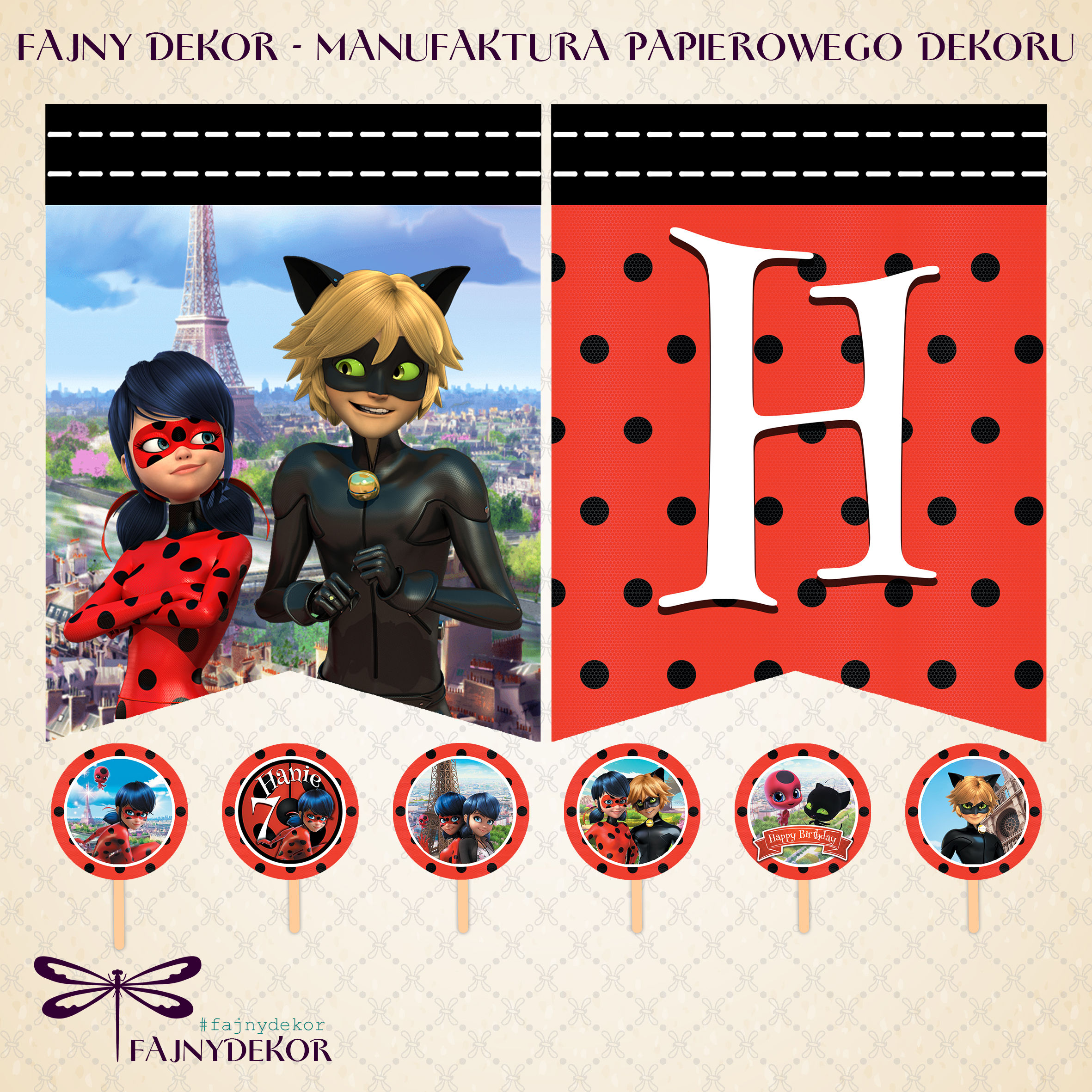 BIEDRONKA I CZARNY KOT