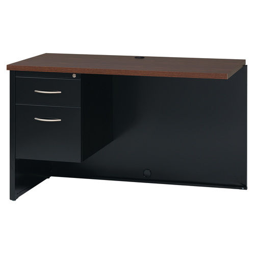 OfficeSource Bedford Collection Single Pedestal Modular Return - 48"W x 24"D