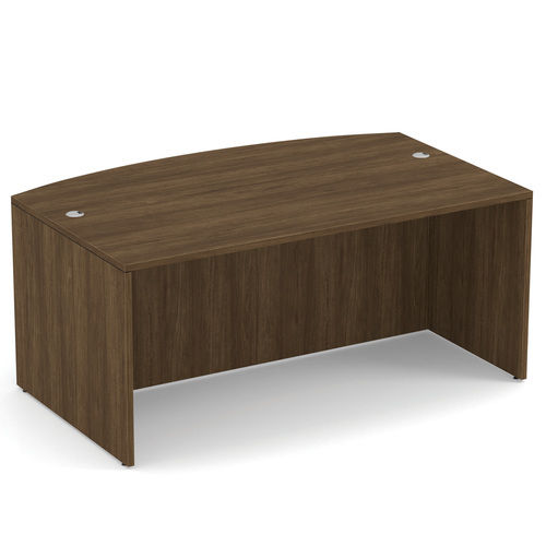 OfficeSource OS Laminate Collection Bow Front Desk Shell - 66''W