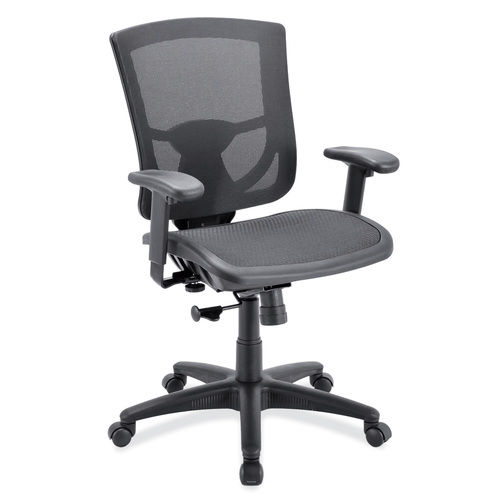 OfficeSource CoolMesh Pro Collection All Mesh Task Chair with Adjustable Arms an