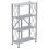 Thumbnail: OfficeSource Any Space WFH Collection Folding Metal Bookcase with 4 Shelves and