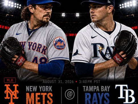  New York Mets vs Tampa Bay Rays (3:40pm)