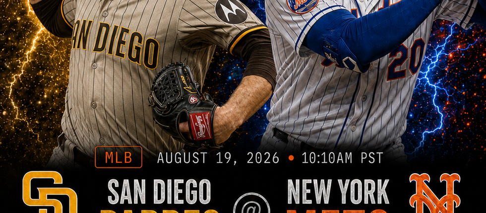 San Diego Padres vs New York Mets (10:10am)