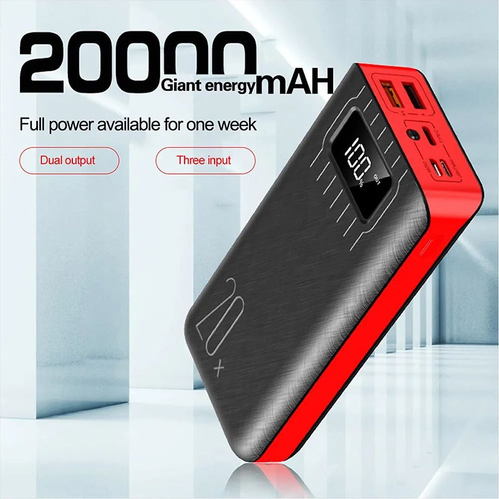 Miniatura: 20000mAh External Battery Power Bank Dual USB With LED Flashlight