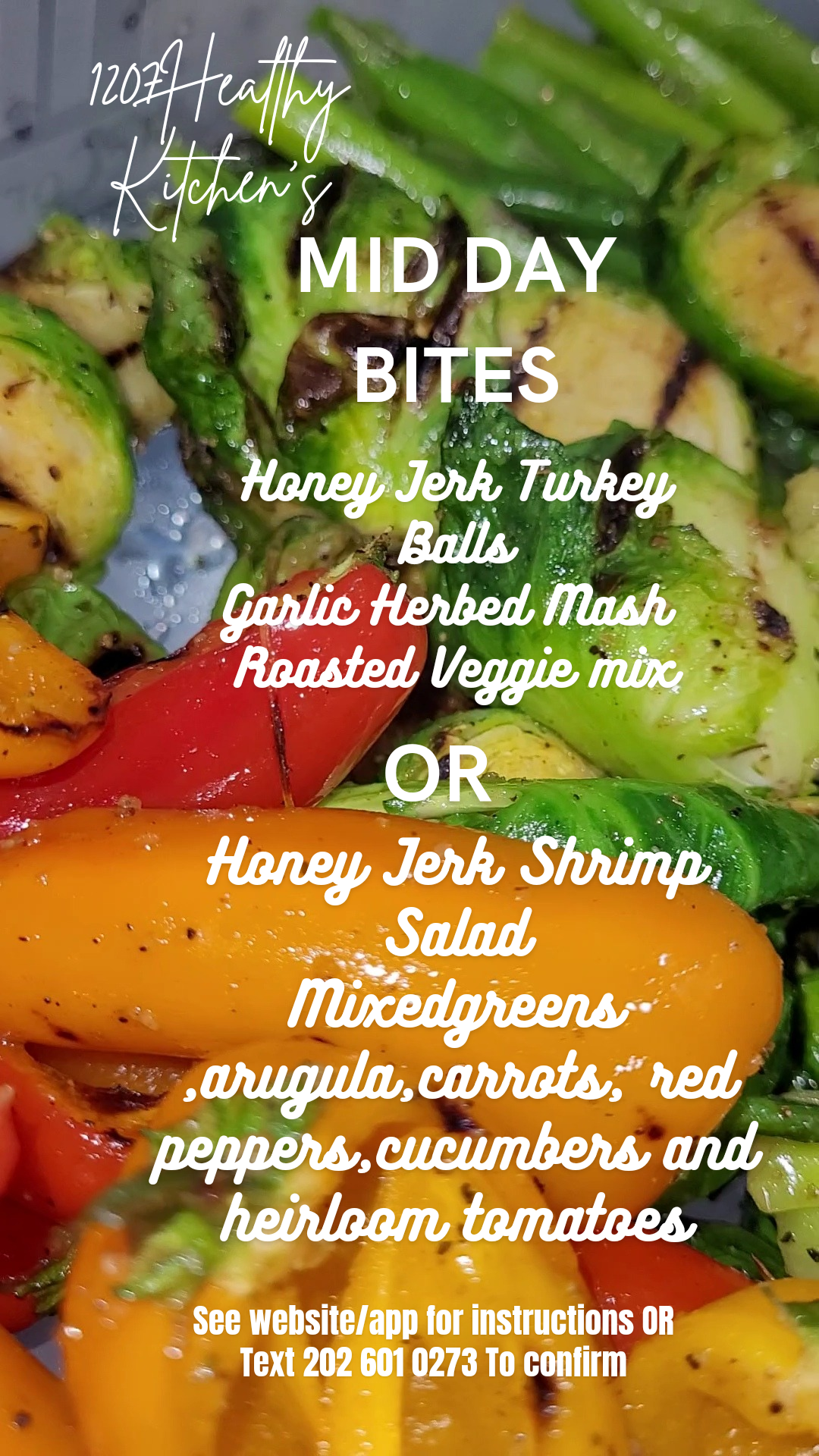 Honey Jerk Turkey Ball meal 