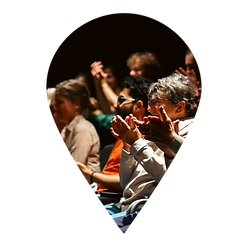 Graphic showing festival audience