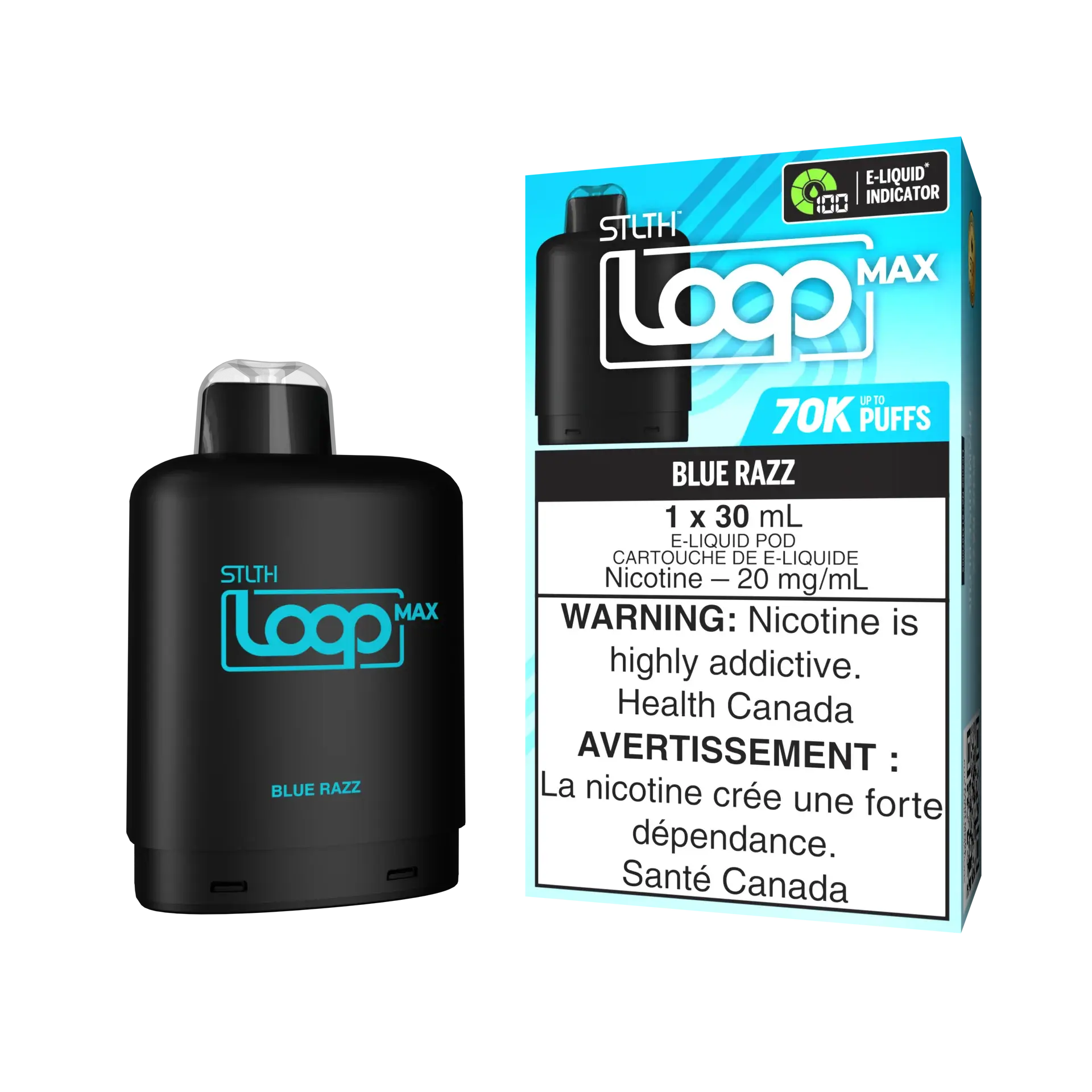 Stlth Loop Max 70K - Blue Razz