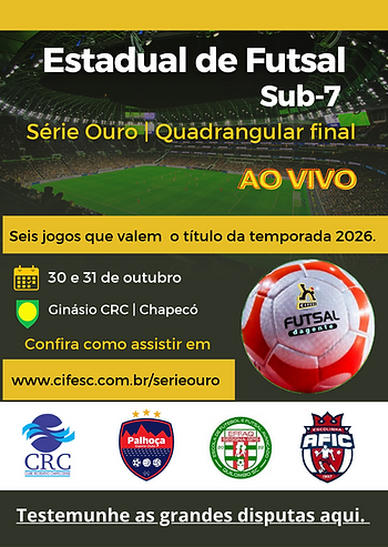 Jogos acontecerão na sexta e sábado no ginásio da Apach CRC, em Chapecó, no Oeste
