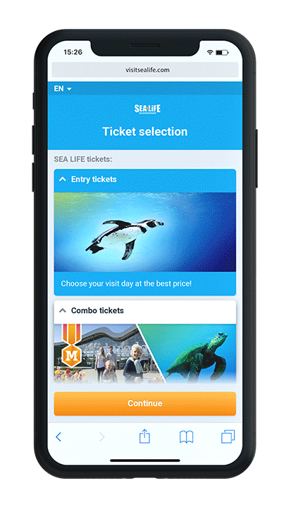 I-Phone mock up sea life check out gif