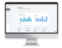 PC screen mock up SaaS Dashboard