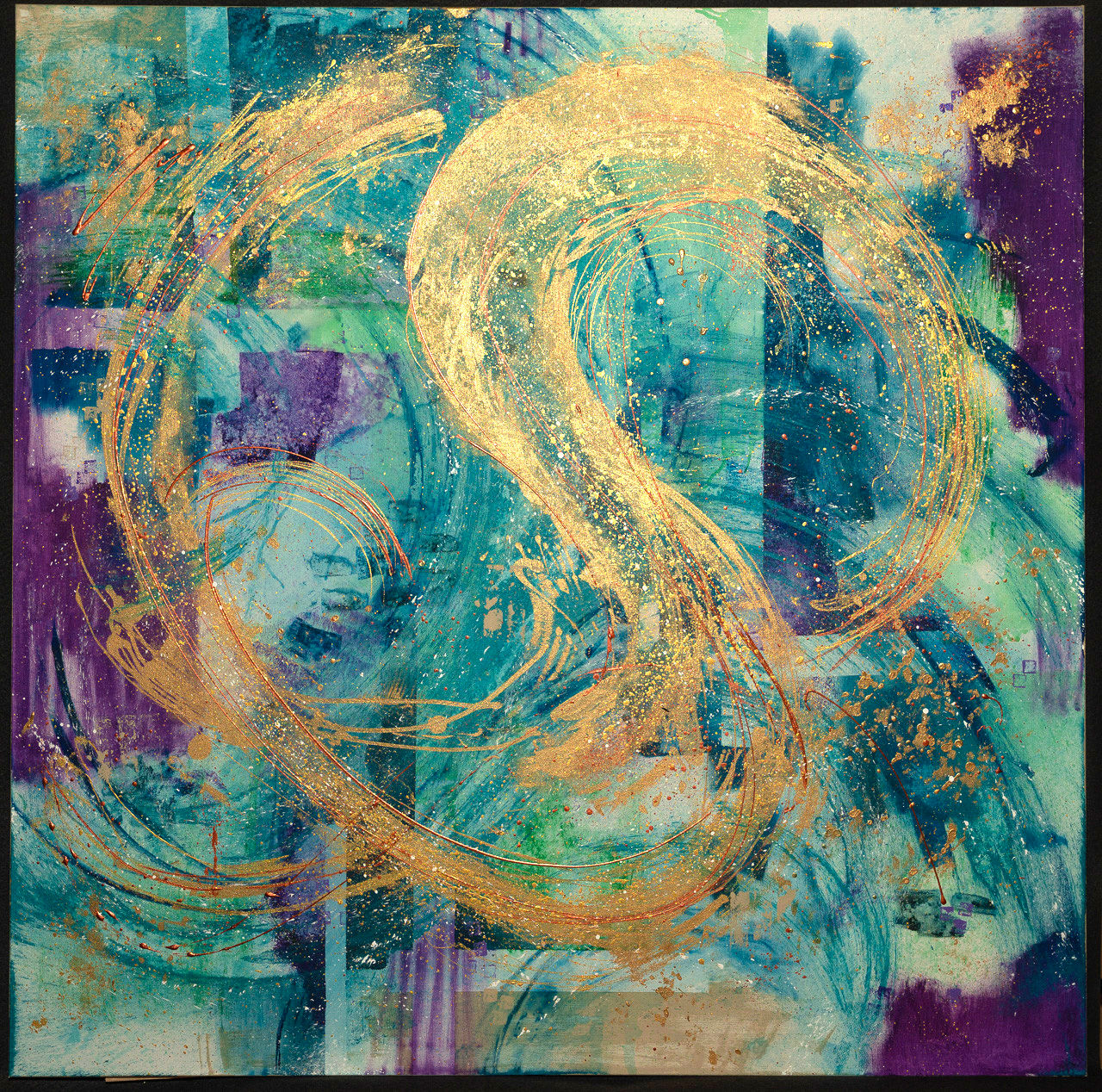 Golden Flurry 2 (Framed)