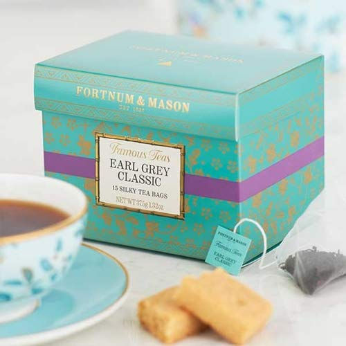 Fortnum & Mason Earl Grey Classic 15 Silky Tea Bags  37.5g