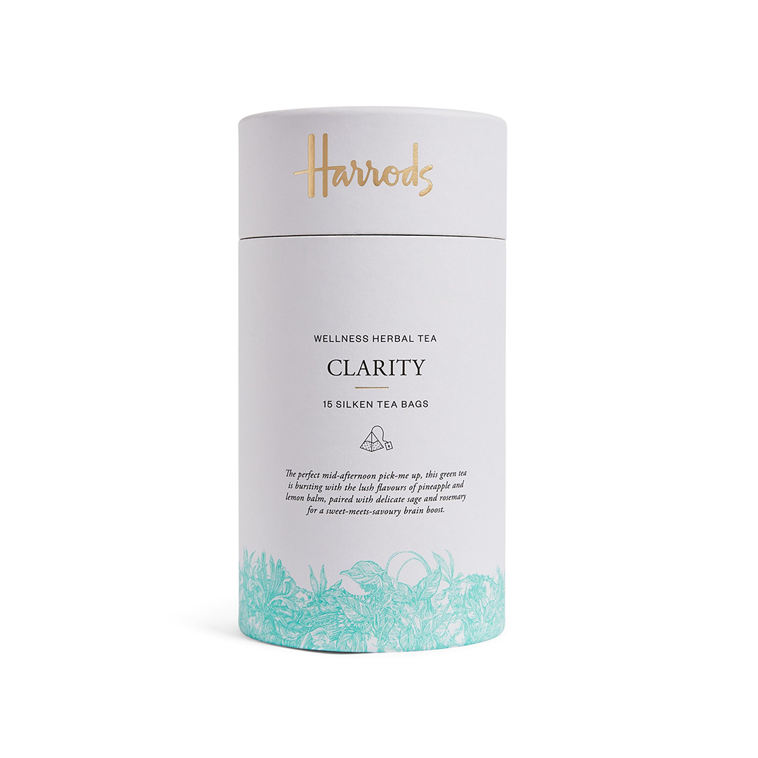 Harrods Wellness Herbal Tea Clarity 15 silken tea bags