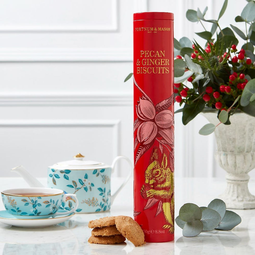 Pecan & Ginger Biscuits tin, 250g