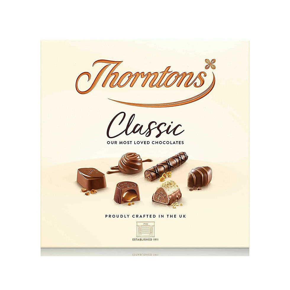 Thorntons Classic 262g box of assorted chocolates