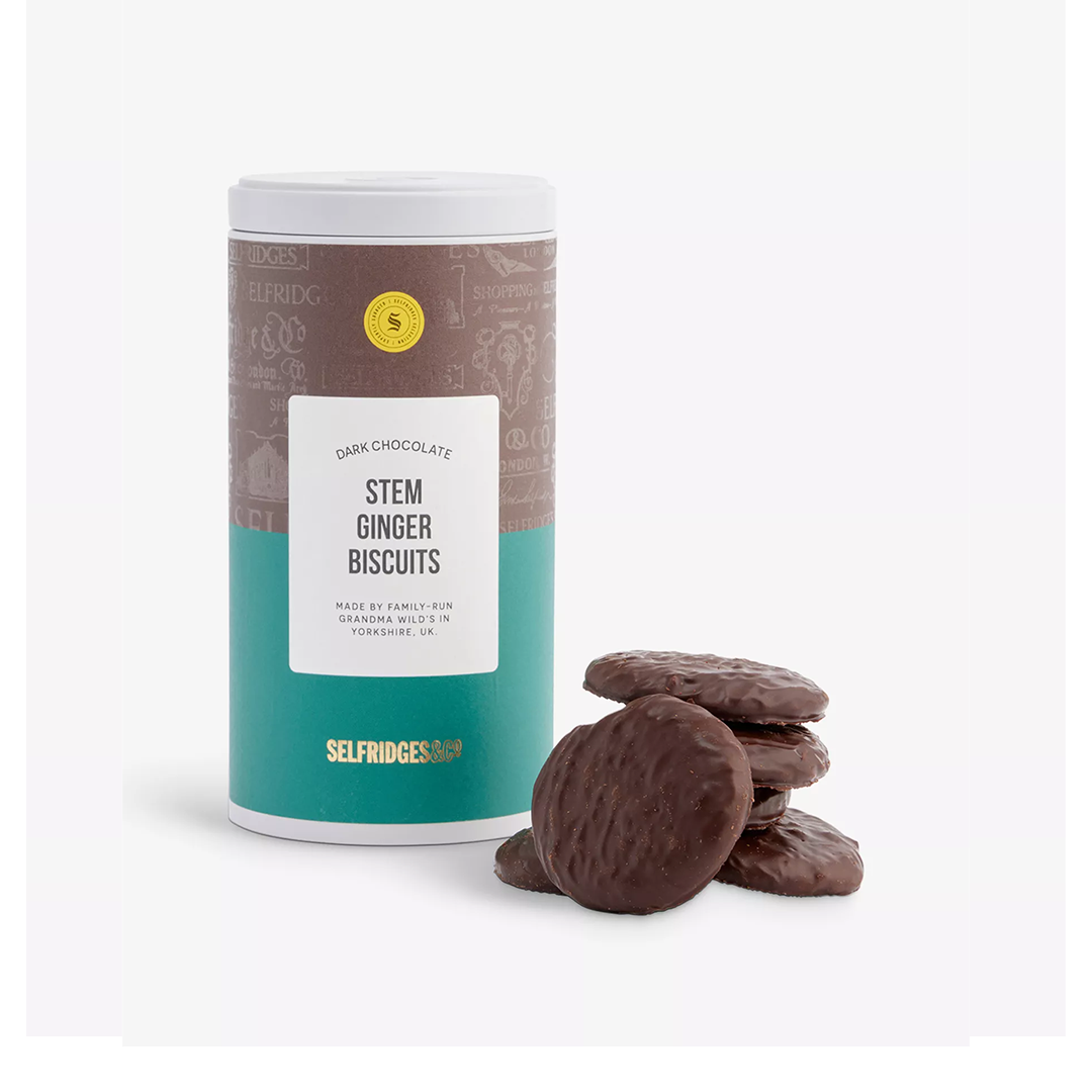 Selfridges & Co  Dark Chocolate And Stem Ginger  biscuit  200g