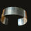 Miniature : Sterling silver large cuff handcrafted&engraved  III