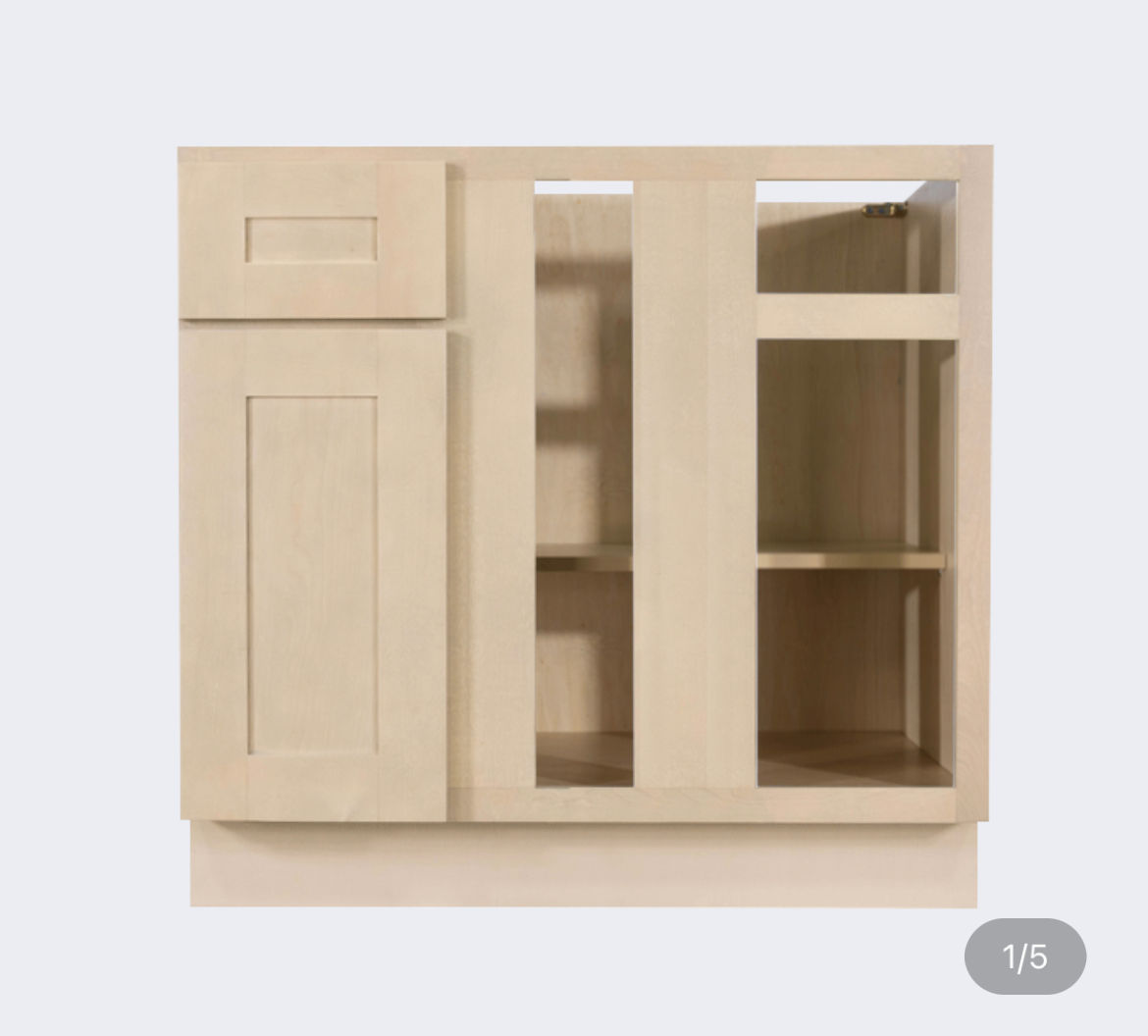 Framed BBC36 | Shaker Base Blind Cabinet (W36” H34.5” D24”)