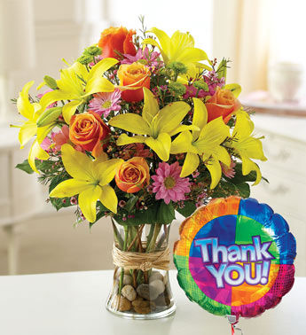 "Zing" Bouquet W/ Balloon