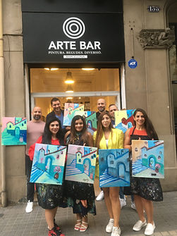 clases de pintura y vino