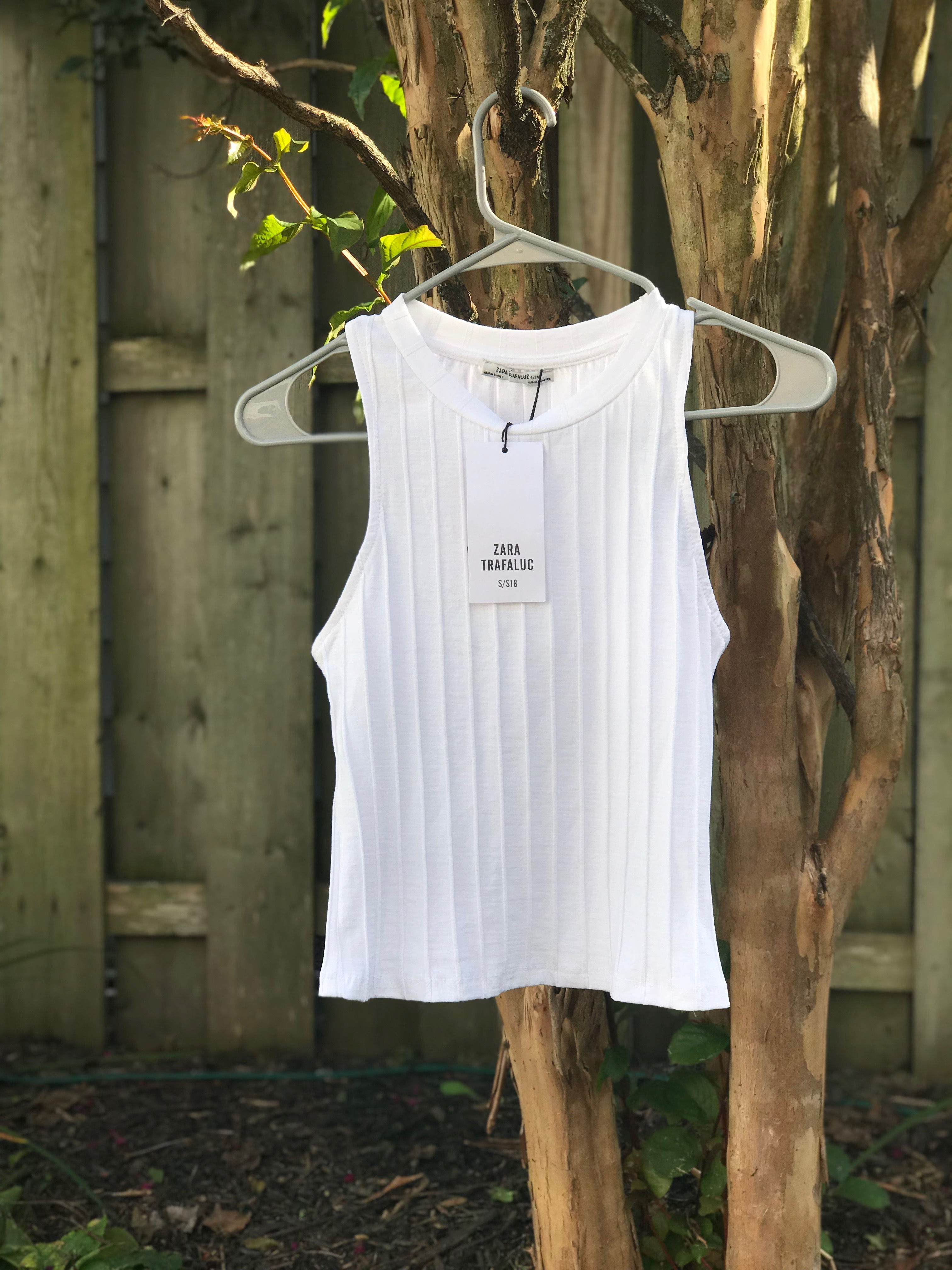 WHITE ZARA TANK TOP