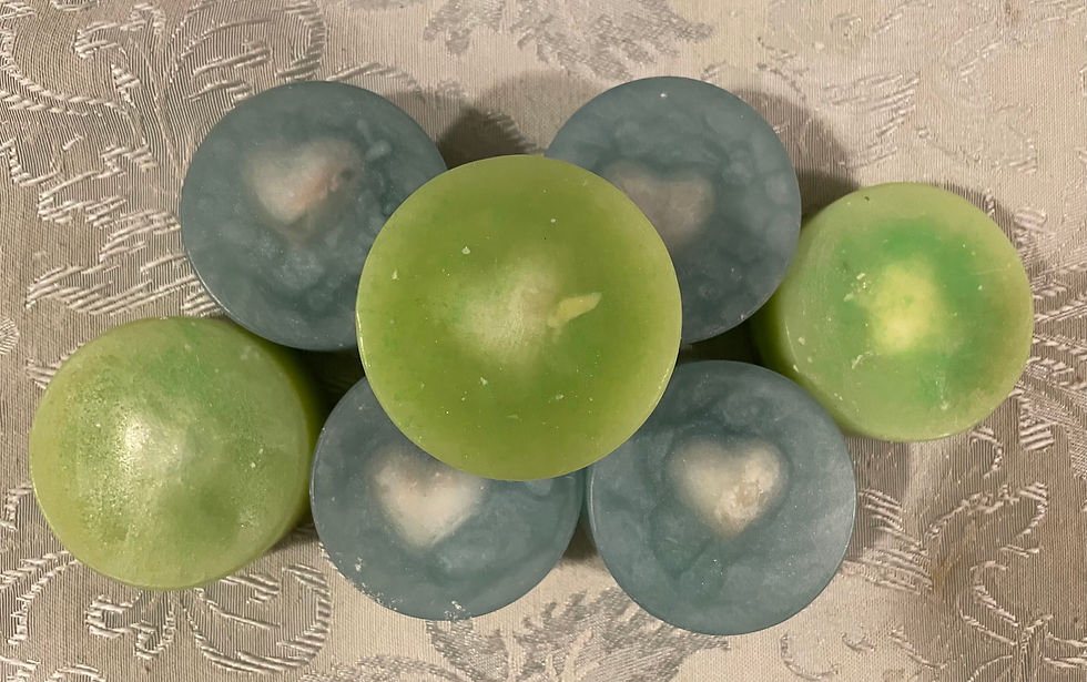 Thumbnail: Chakra Soap w/Crystal Embeds - Heaven Scent Body & Soul Bar - Round
