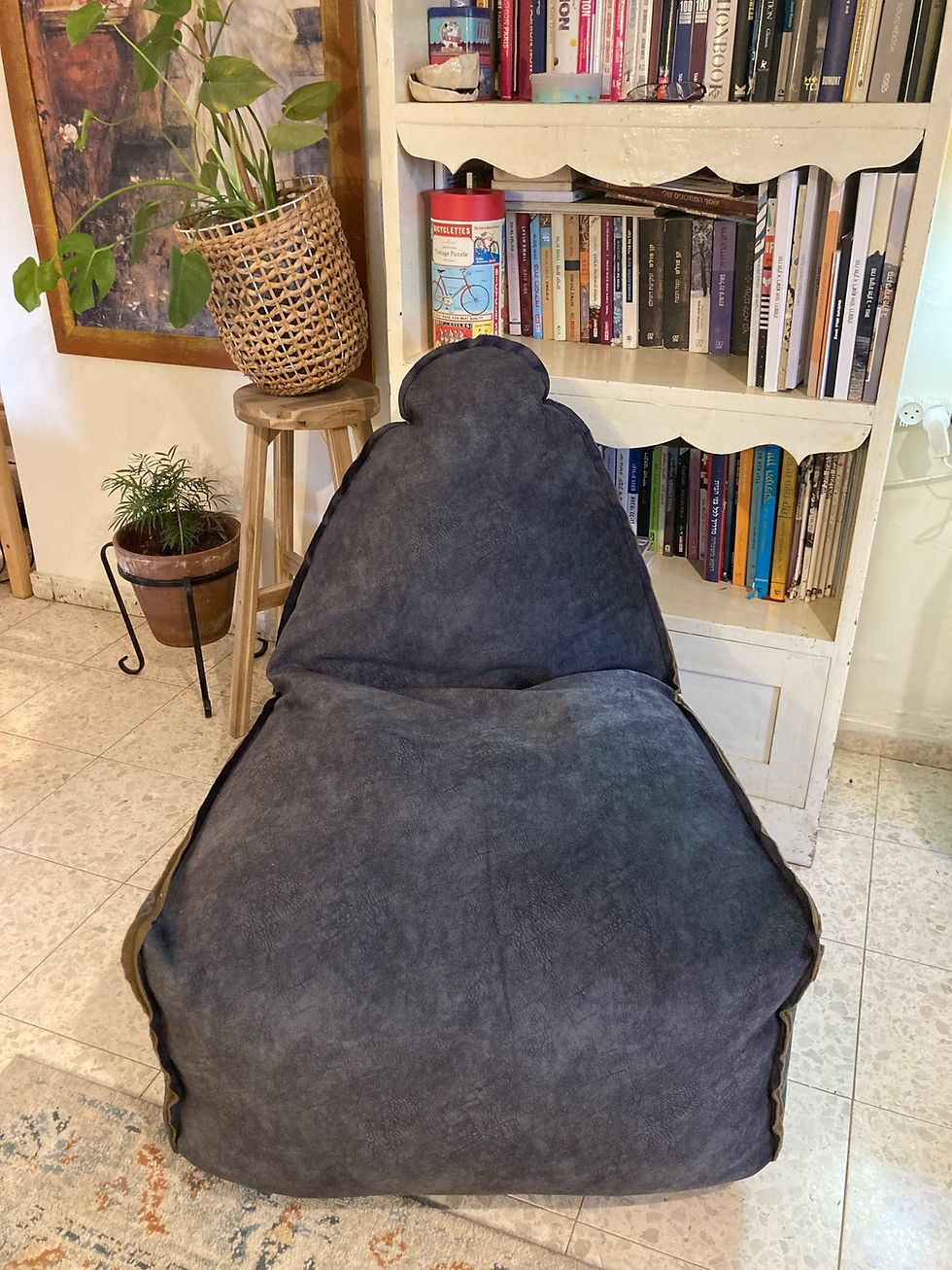 תמונה ממוזערת: פופ כורסה והדום תואם