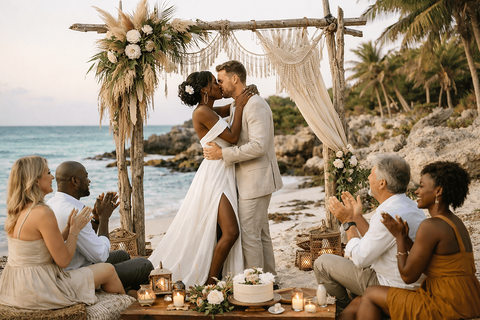 mariage intimiste plage à Tulum