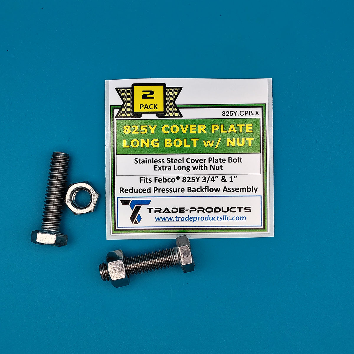 825Y Cover Plate Long Bolt & Nut