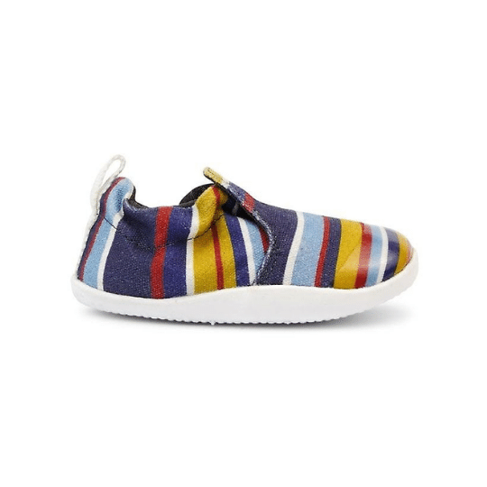 תמונה ממוזערת: Bobux Xplorer Scamp Navy Stripe - נעלי צעד ראשון בובוקס אקספלורר כחול פסים