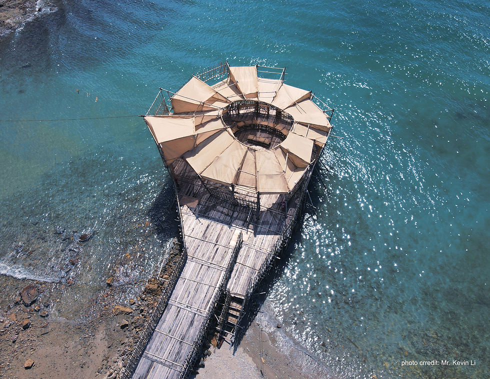 Haynie在「E.CO Rotunda 竹.地.人.和」竹棚設計及策展項目內, 得到香港建築師學會(HKIA)年度大獎及英國皇家建築師學會(RIBA)亞洲建築慶典(RAFA)年度入圍獎。(Photo by Kevin Li)